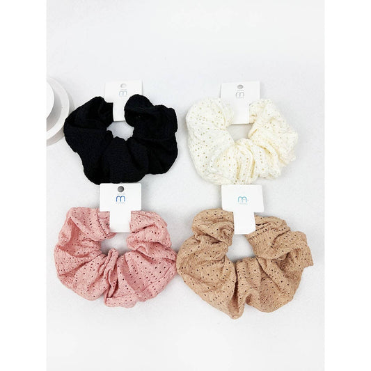 Scrunchies Eyelet Lace Assorted Colors Modest Fashion Gifts For Her