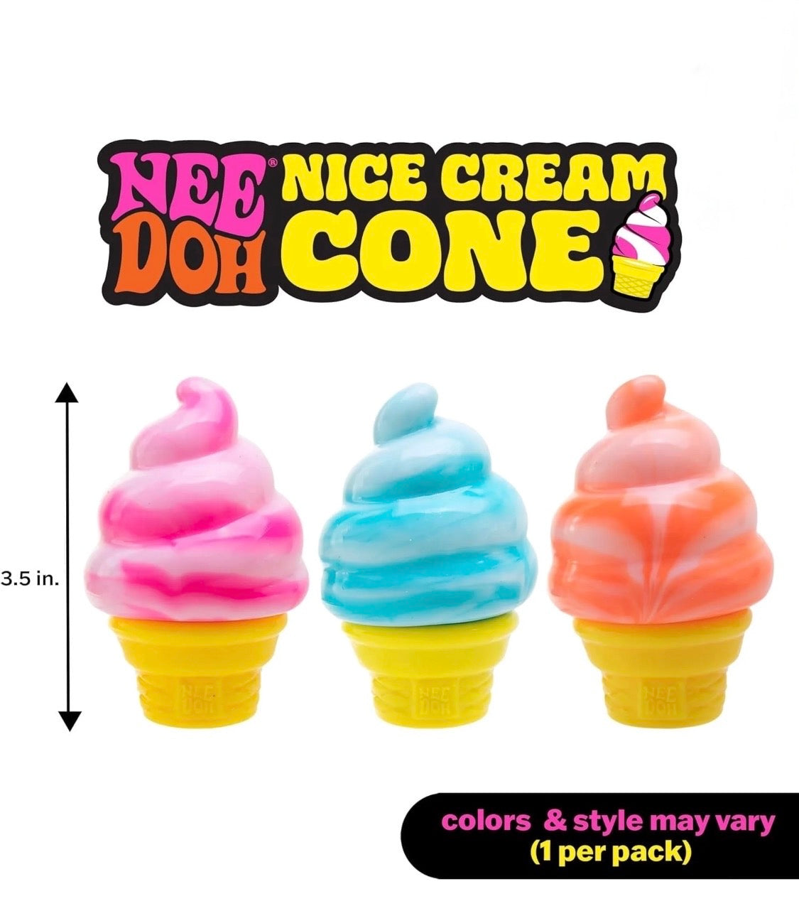 NeeDoh Nice Cream | Assorted Colors | Replica