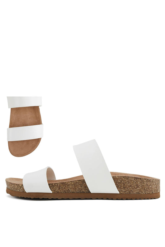 Sandals With Cork Footbed Double Strap For All Day Comfort And Modest Style