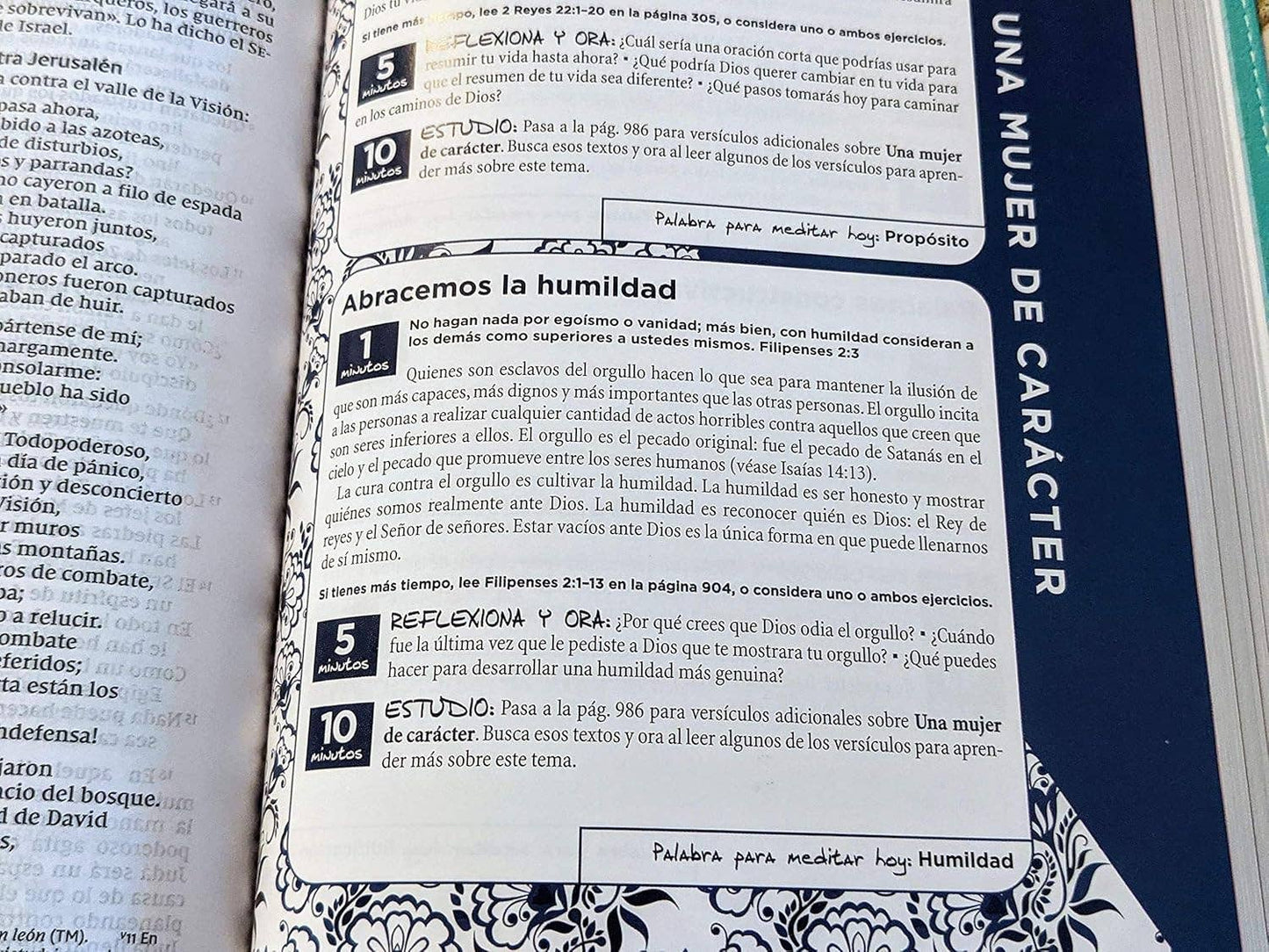 Busy Mom Devotional Bible NVI Turquoise