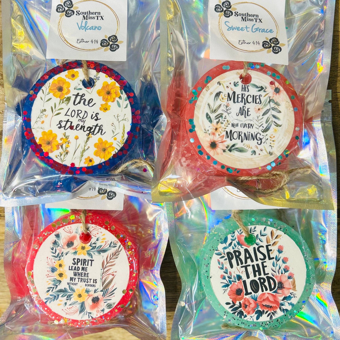 Christian Car Freshies - Floral Christian Collection, Triple Scented