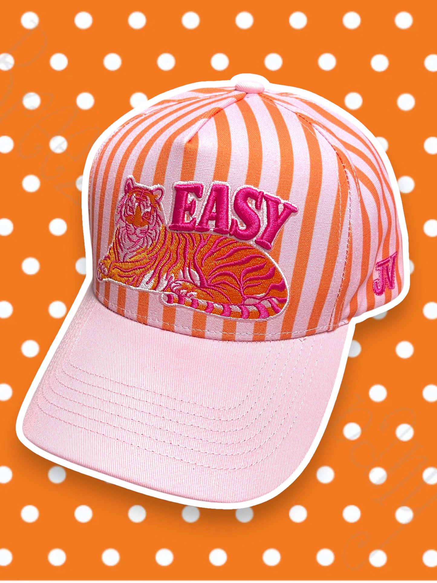Easy Tiger Print Embroidered Ball Cap