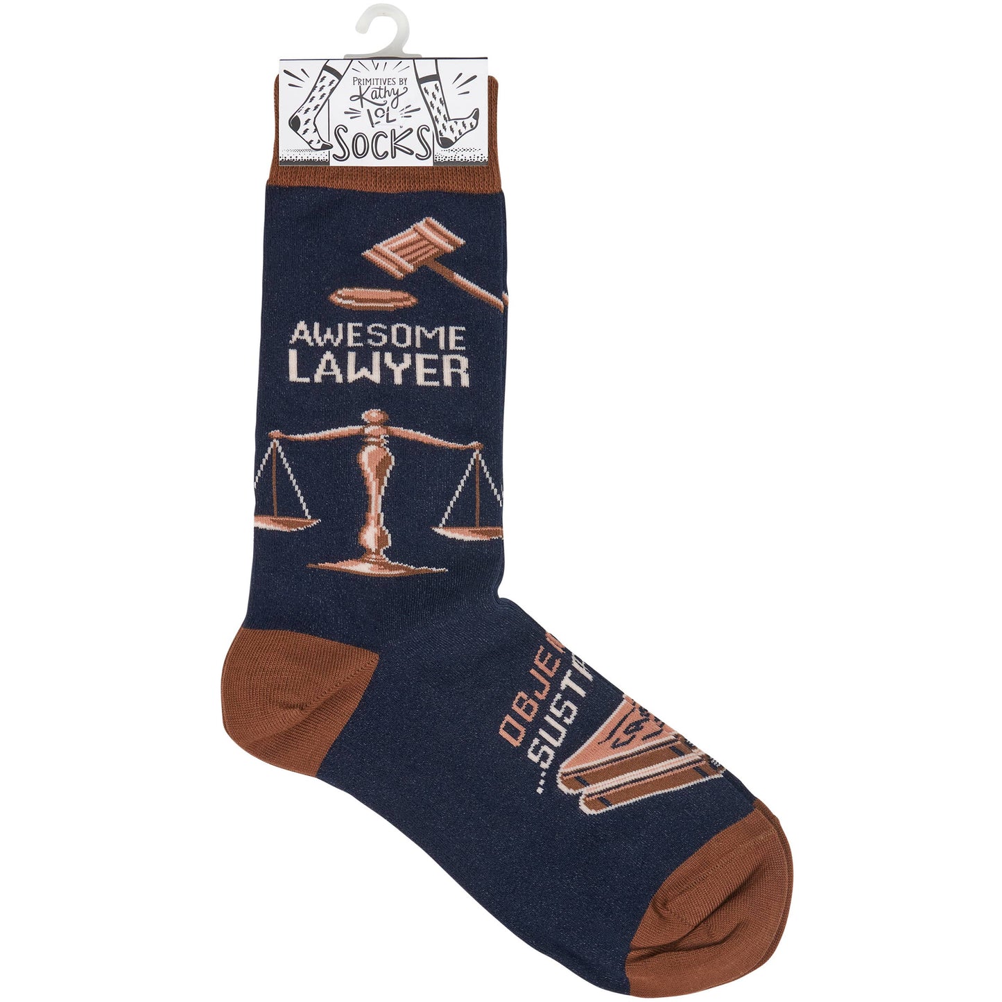 Socks With Colorful Courtroom Motifs For The Awesome Lawyer Gift For Her