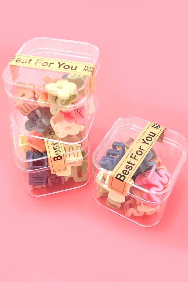 Hair Clips Flower Wavy Rectangle Set, Modest Fashion Accessory