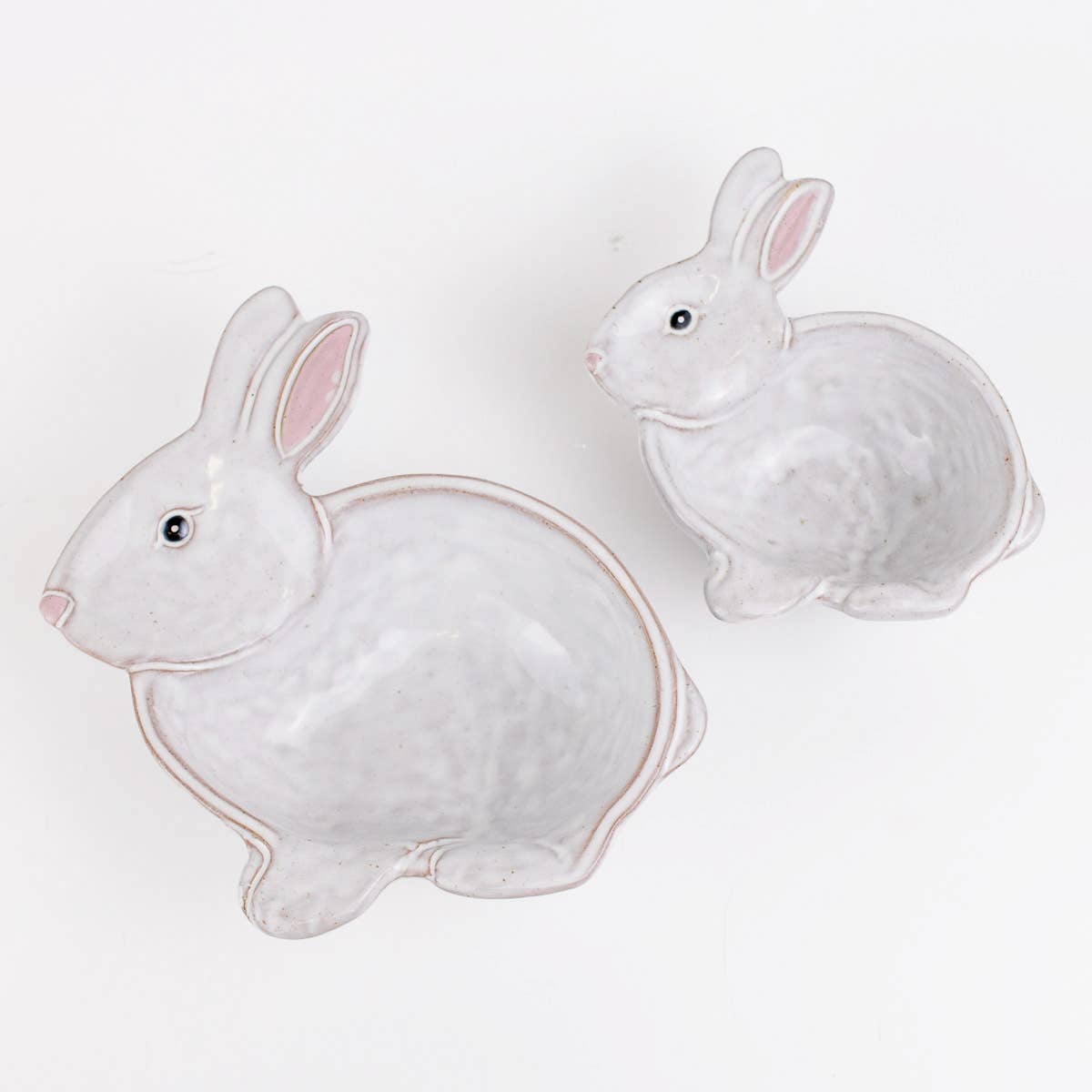 Nesting Dishes – Call Me Bunny, White And Light Pink Gift — Le Sage May