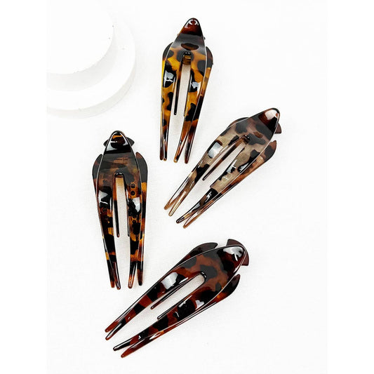 Hair Clip – Leopard Print Claw Barrettes For Thick And Thin Hair