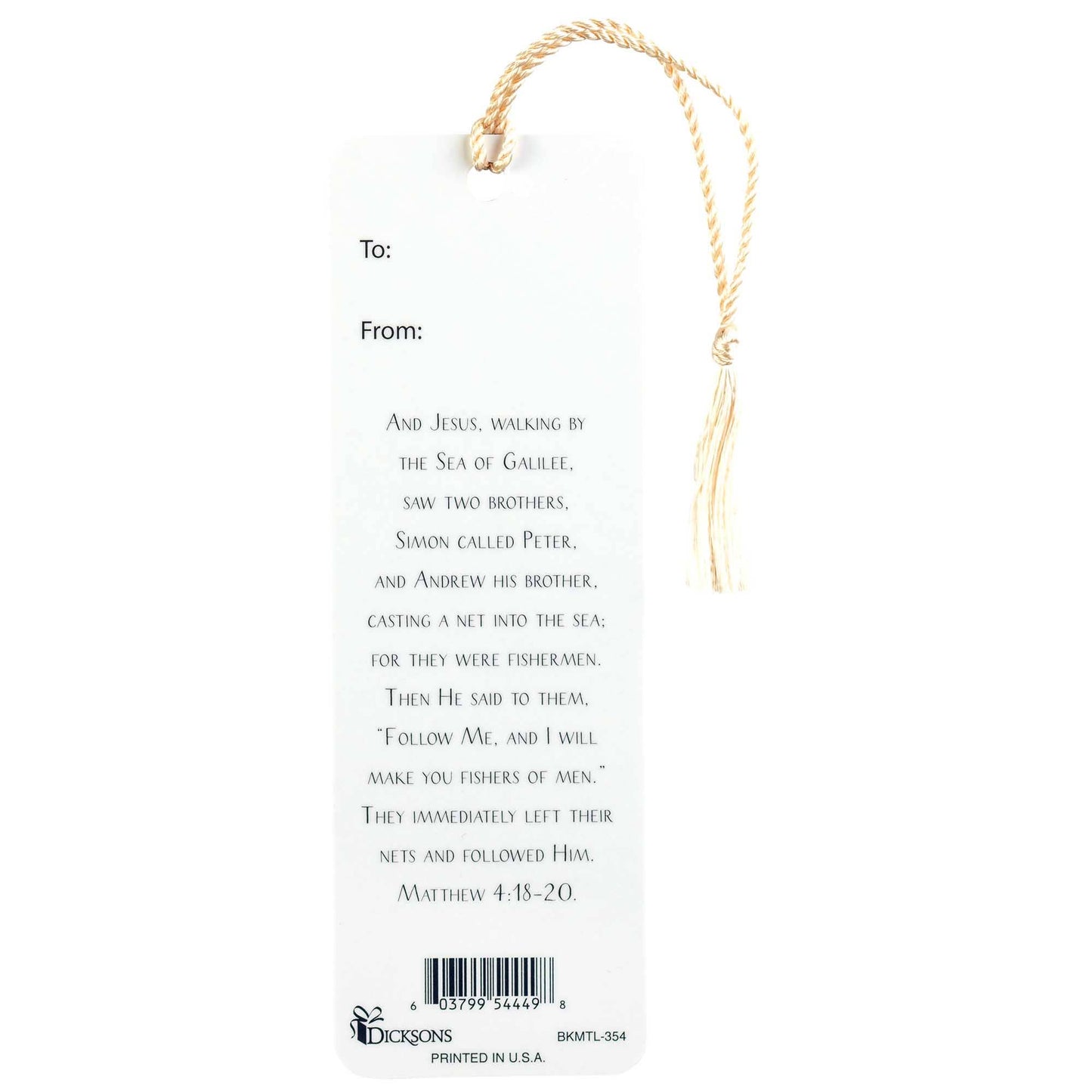 Fisher Of Men Tassel With Colorful Fish Design-Le Sage May Bookmark -