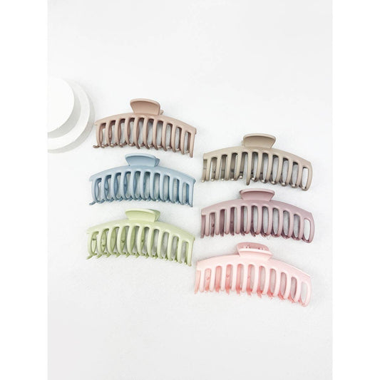 Hair Claw Matte Pastel Round Jumbo Clip