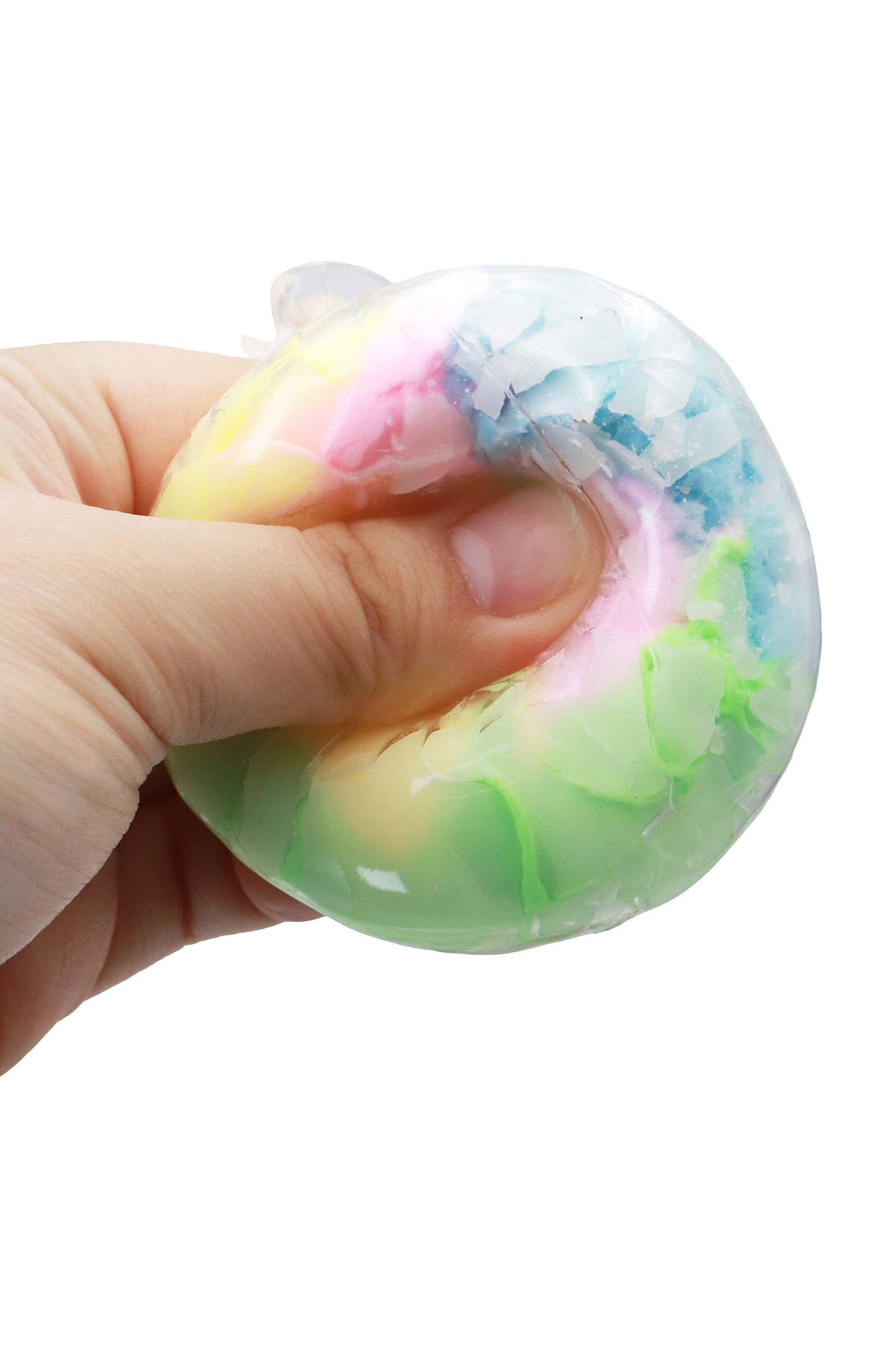 Tiny Stress Cracker Mini Pastel Multicolor Crispy Cracking Clay Squishy Ball