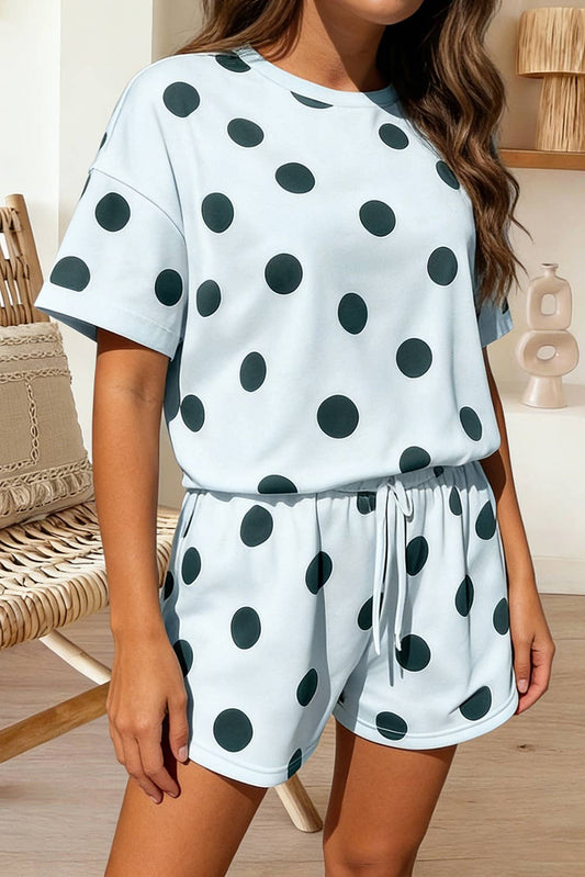 Polka Dot Print Lounge Set – Women’s Boutique Style & Modest Fashion