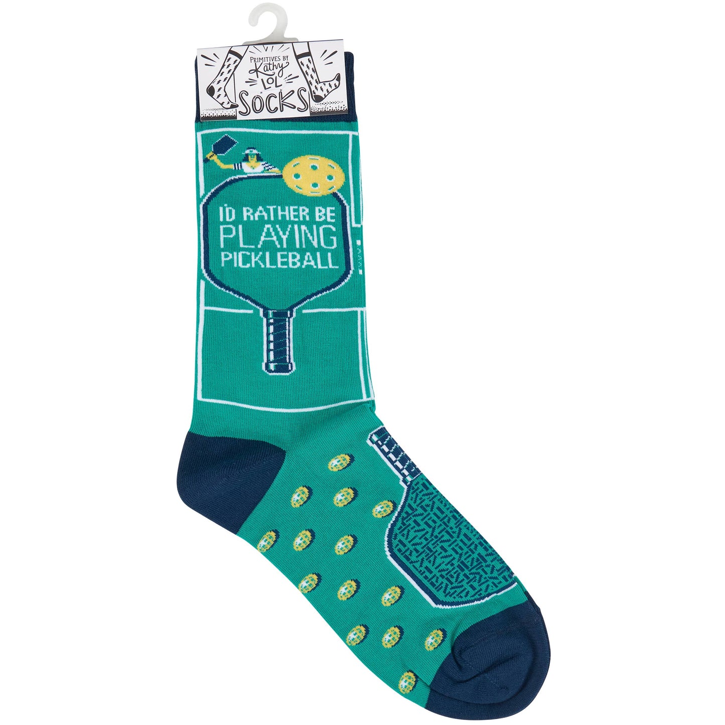 Socks Pickleball Court Design Colorful One Size Fits Most Gifts For Her