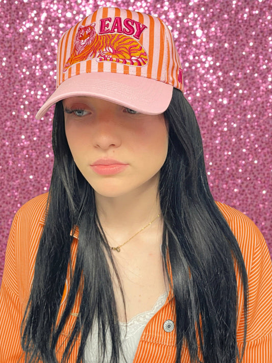 Easy Tiger Print Embroidered Ball Cap