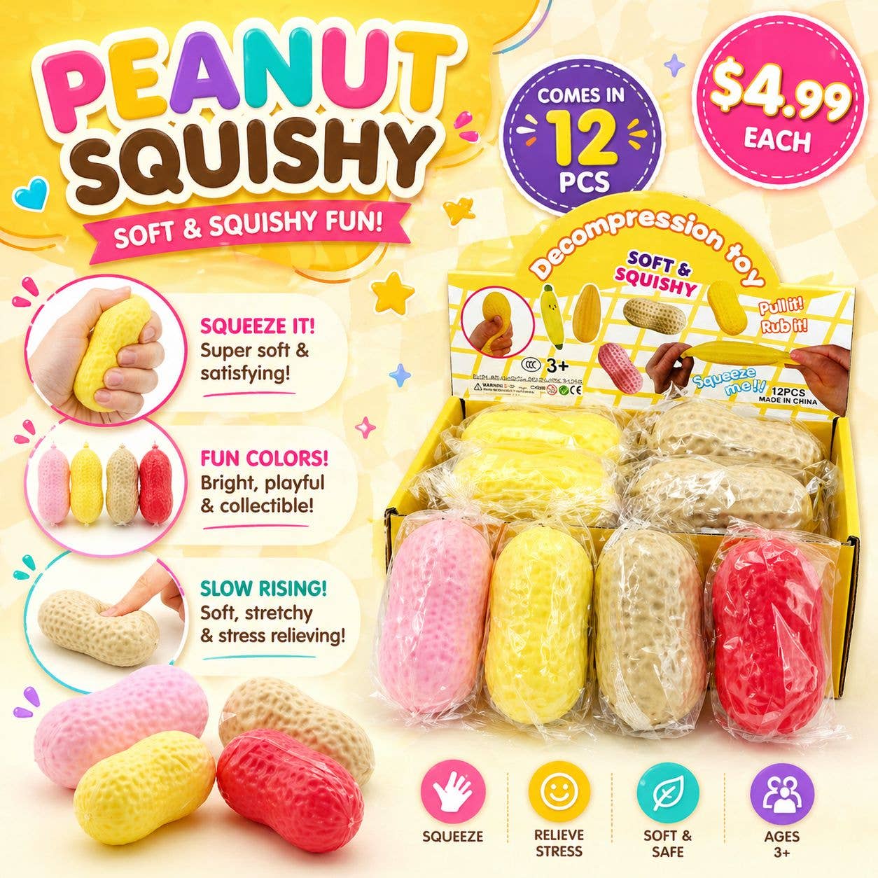 Peanut Squishy | Self Soothes