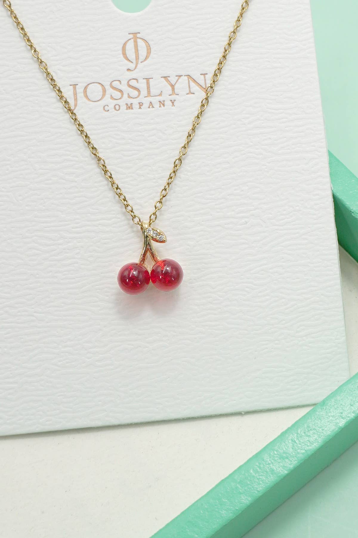 Fruit Pendant Necklace With 18K Gold Finish Stainless Steel Non Tarnish Gifts For Her
