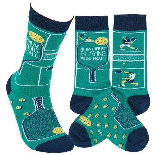 Socks Pickleball Court Design Colorful One Size Fits Most Gifts For Her
