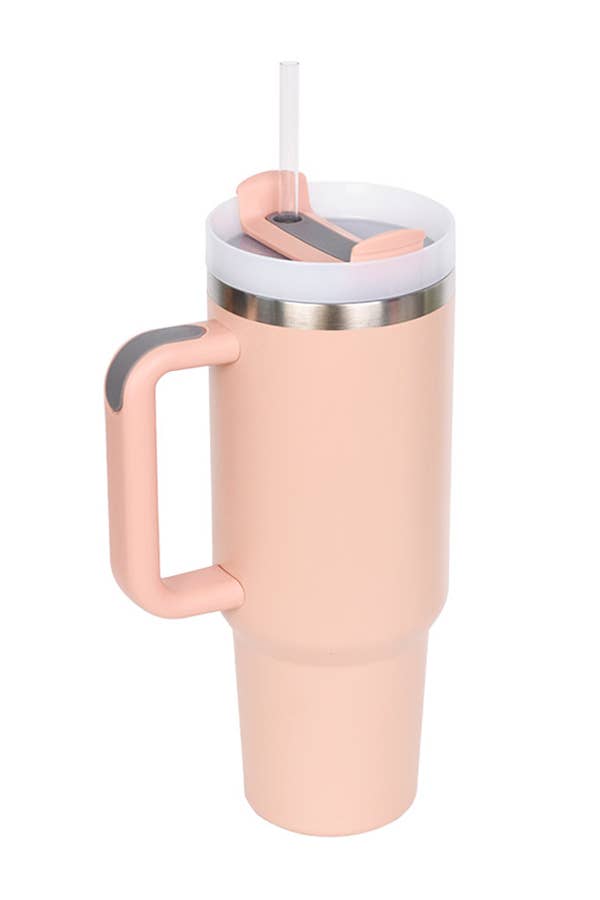 Stainless Steel Tumbler 40 Oz Solid, Double Wall Vacuum, Gift For Her