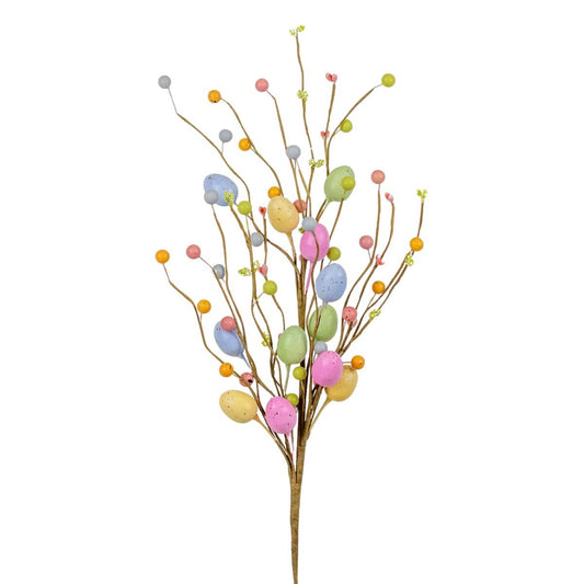 Easter Egg Stem Decor – Pastel Home Accent Seasonal Gift For Her Faith-Based