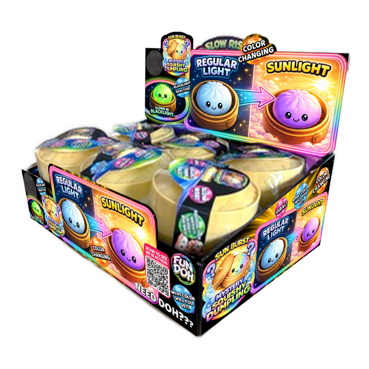 Steamed Up Stress Color Changing Dumpling Squishy Toy To The Rescue