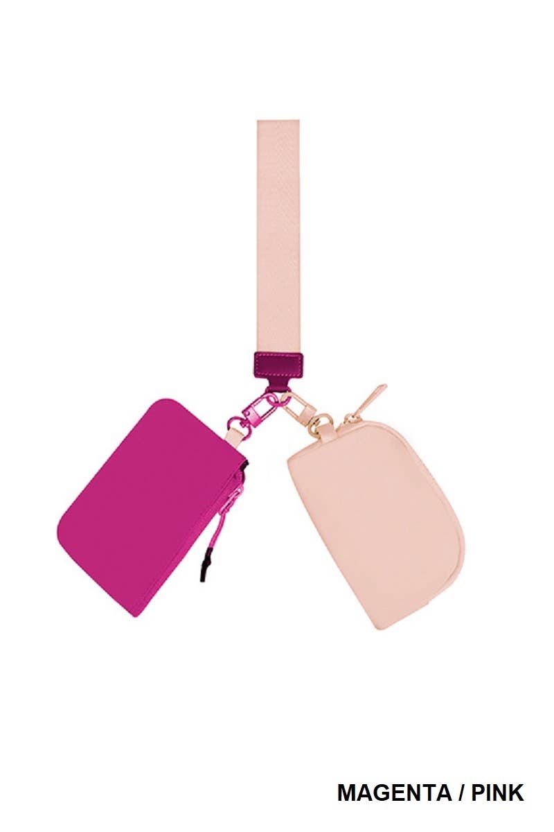 Wristlet Keychain Wallet With Dual Pouches Modest Fashion And Christian Gifts