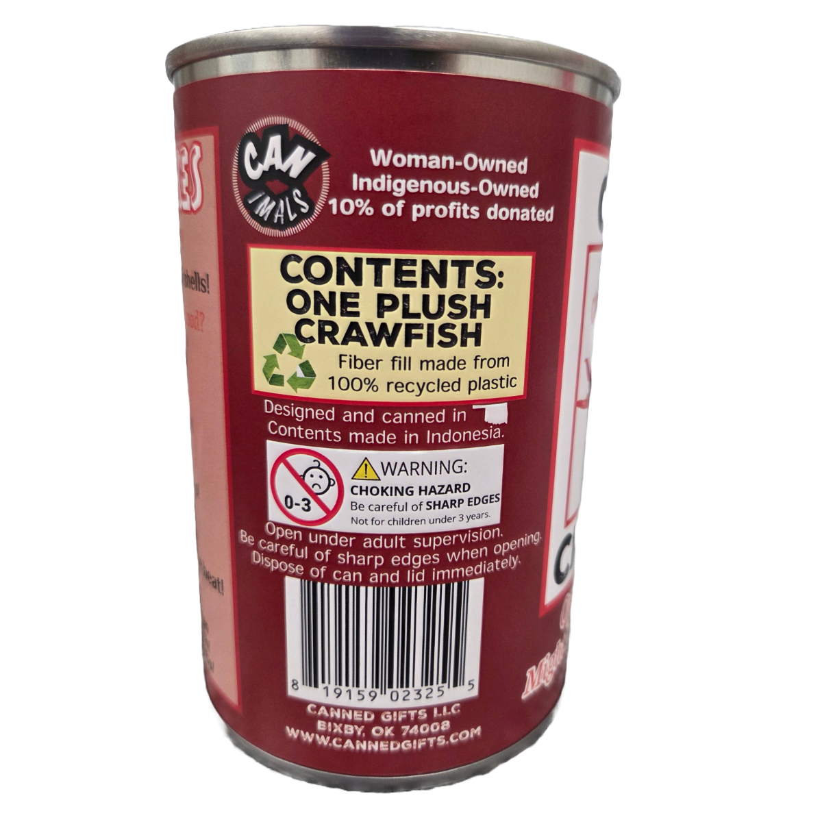Crawfish In A Can | Pop Top Plushy