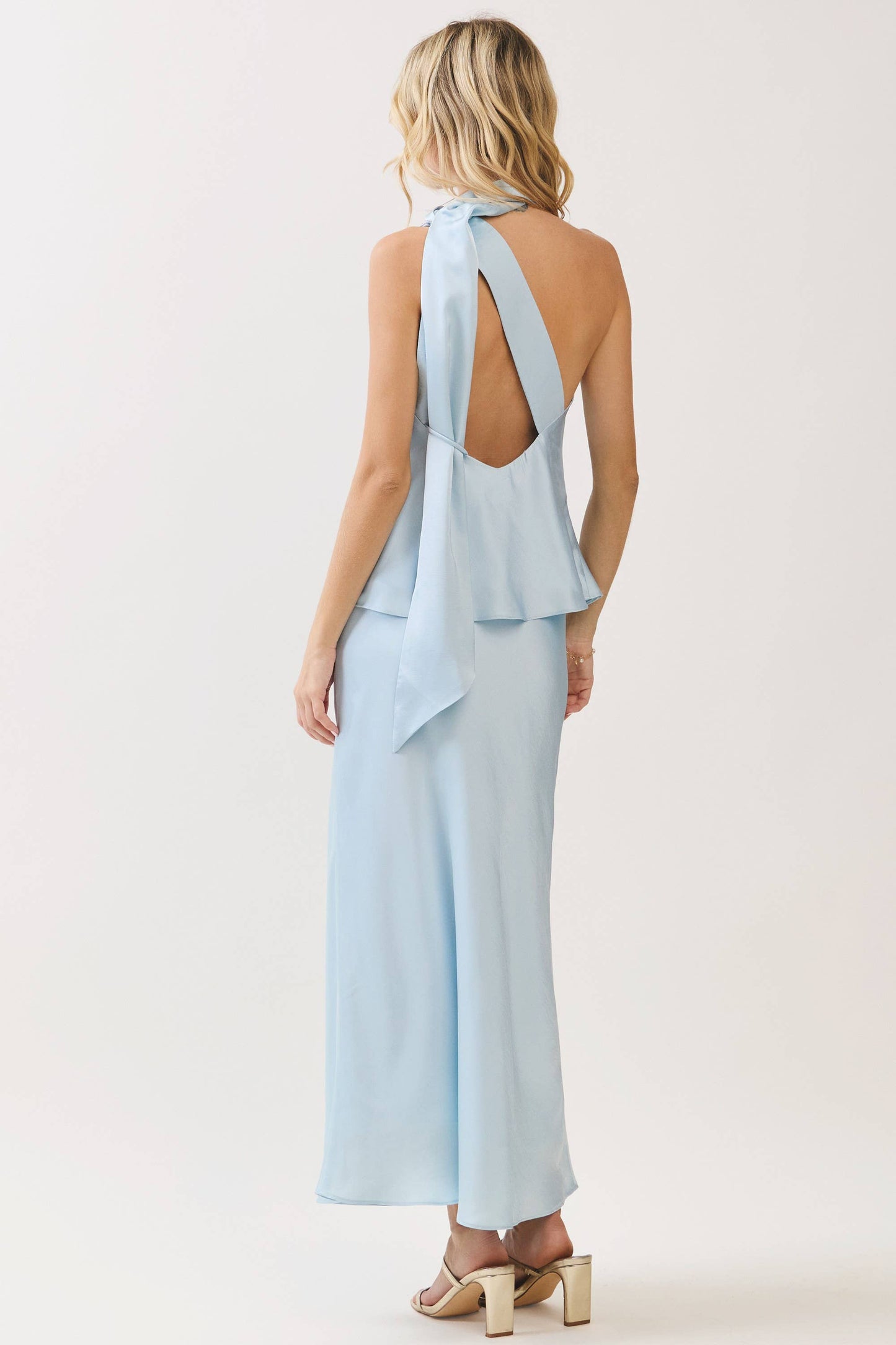 Satin Maxi Skirt – Side Zipper Closure, A-Line, Modest Fashion