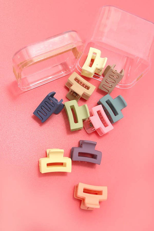 Hair Clips Flower Wavy Rectangle Set, Modest Fashion Accessory