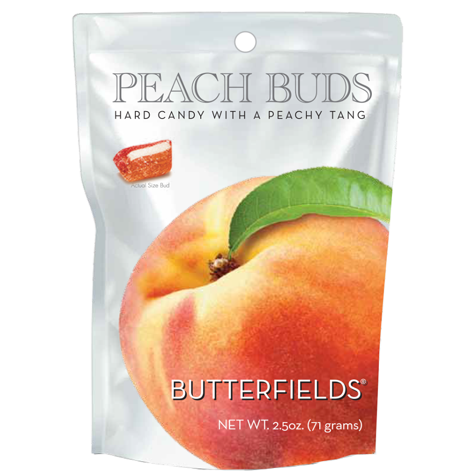 Peach Buds – Butterfields Hard Candy With A Juicy Lemon Tang