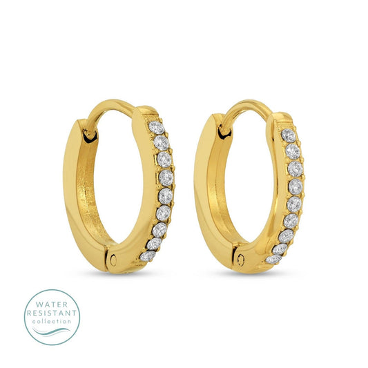 Earrings Water-Resistant Shimmer Huggies For Subtle Glam Modest Gifts For Her