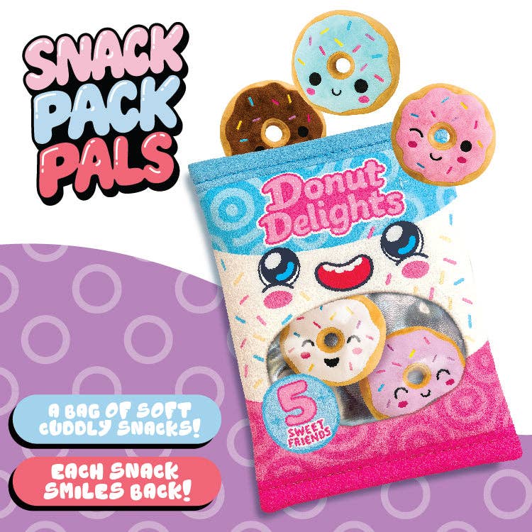 Snack Pack Pals Plush Toy Assortment For Couch Forts And Snack Time Snuggles