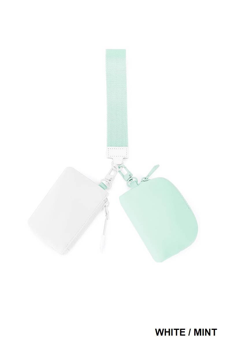 Wristlet Keychain Wallet With Dual Pouches Modest Fashion And Christian Gifts