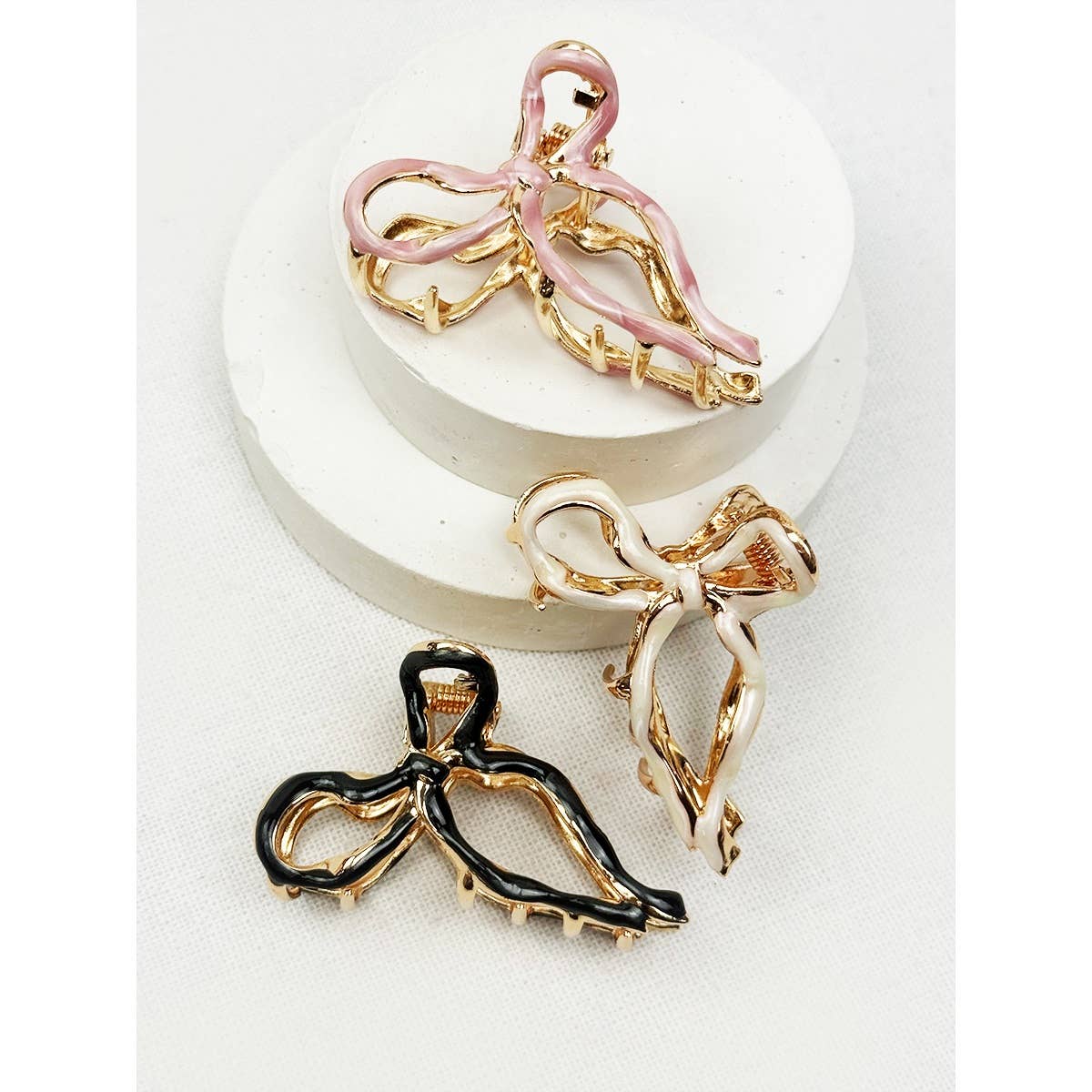 Claw Clip Bow Shape Mini Metal