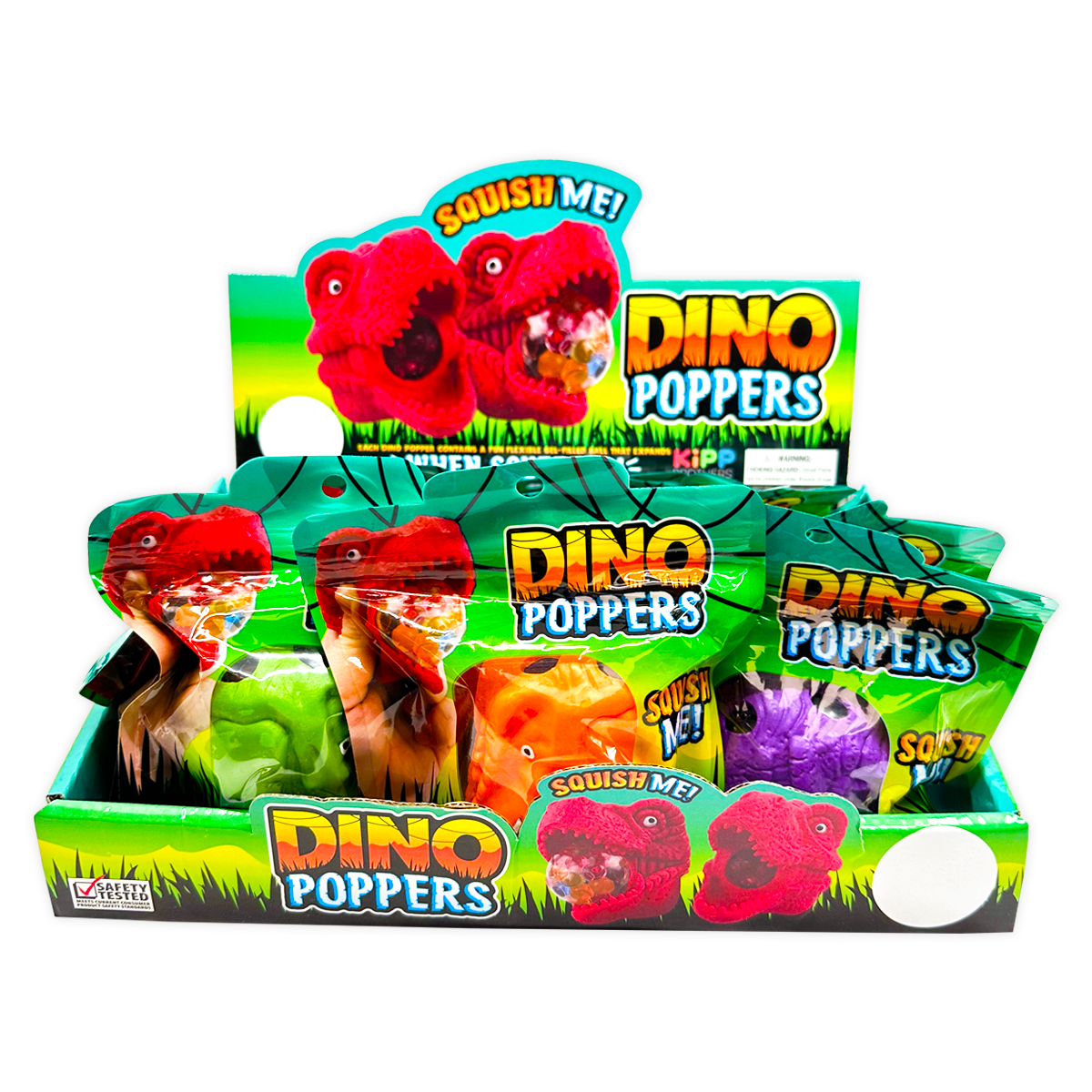 Dino Poppers Squishy Gel Fidget For Desk Stress That Roars With Laughs
