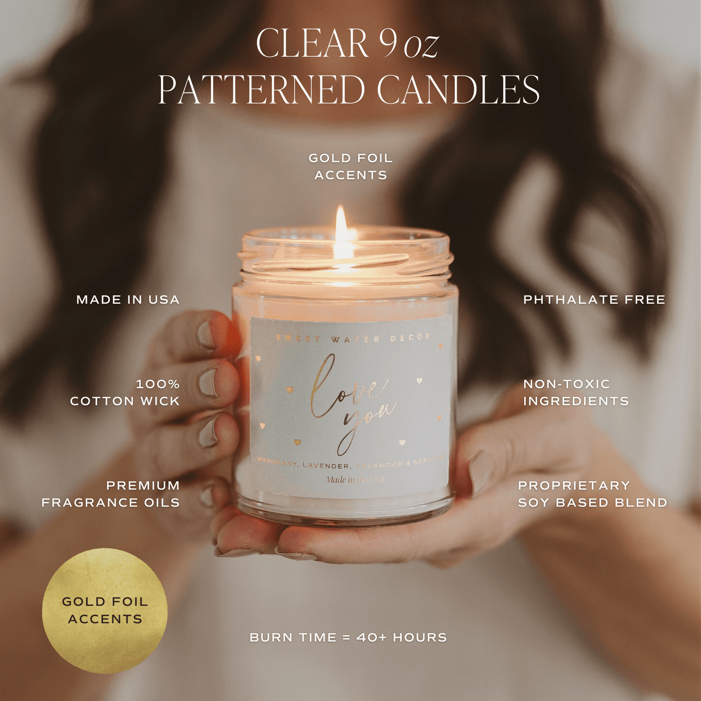 Soy Candle Palo Santo Patchouli Faith Inspired Home Decor