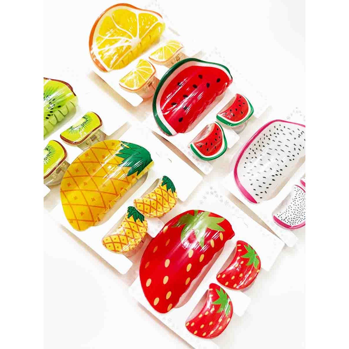 Hair Claw Clip Sets- Fruit Theme