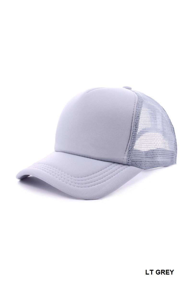 Trucker Cap With Mesh Back - Classic Design, Adjustable Snap, Breathable