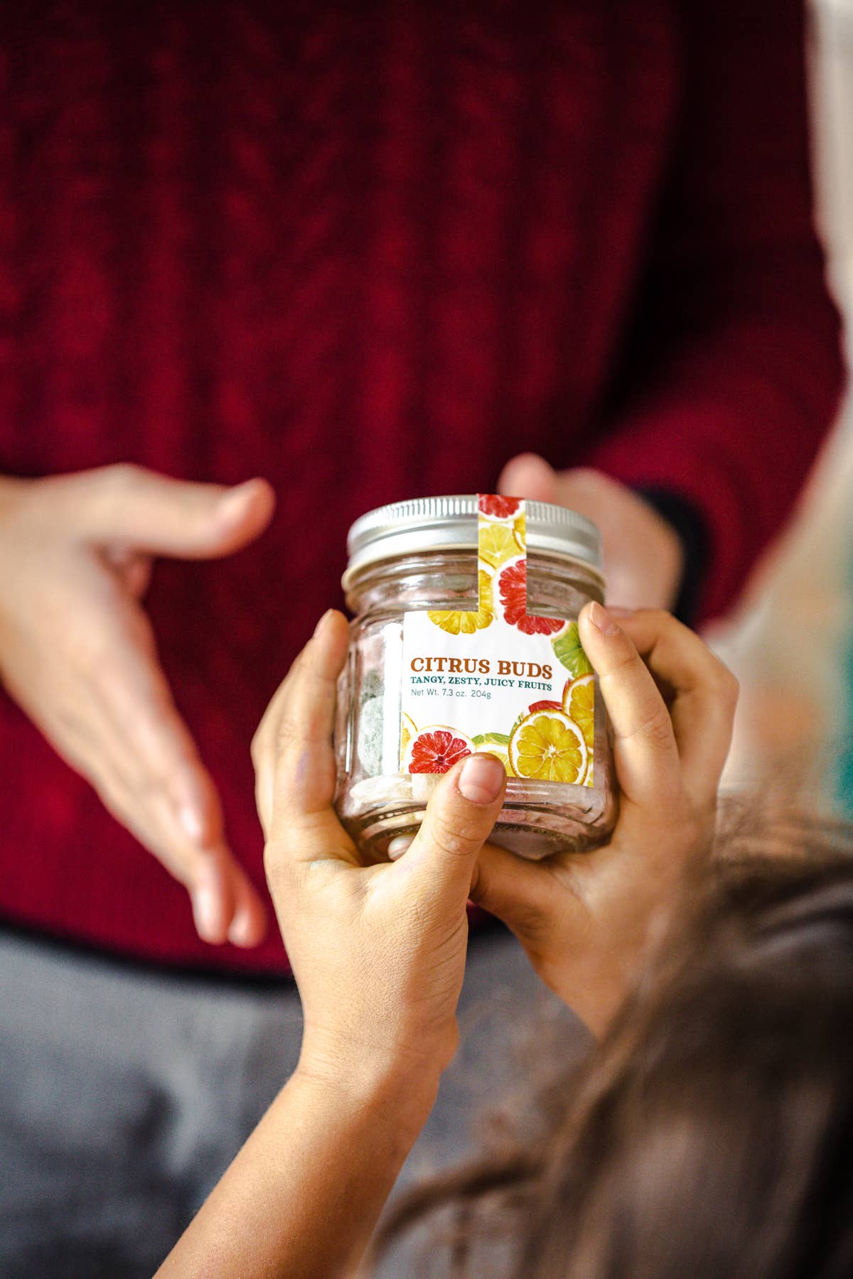 Citrus Buds Mason Jar – Tangy Assorted Citrus Treats