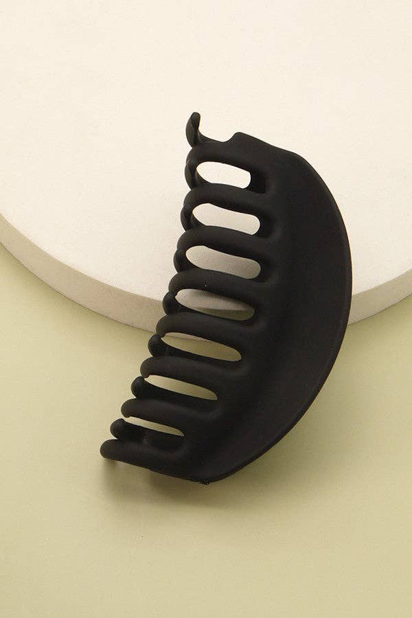 Hair Claw Clip Oversized Matte Half Moon Chic Non Slip Durable Accessory