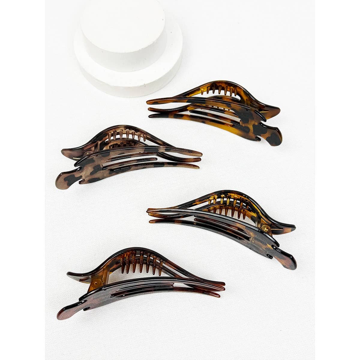 Hair Clip – Leopard Print Claw Barrettes For Thick And Thin Hair