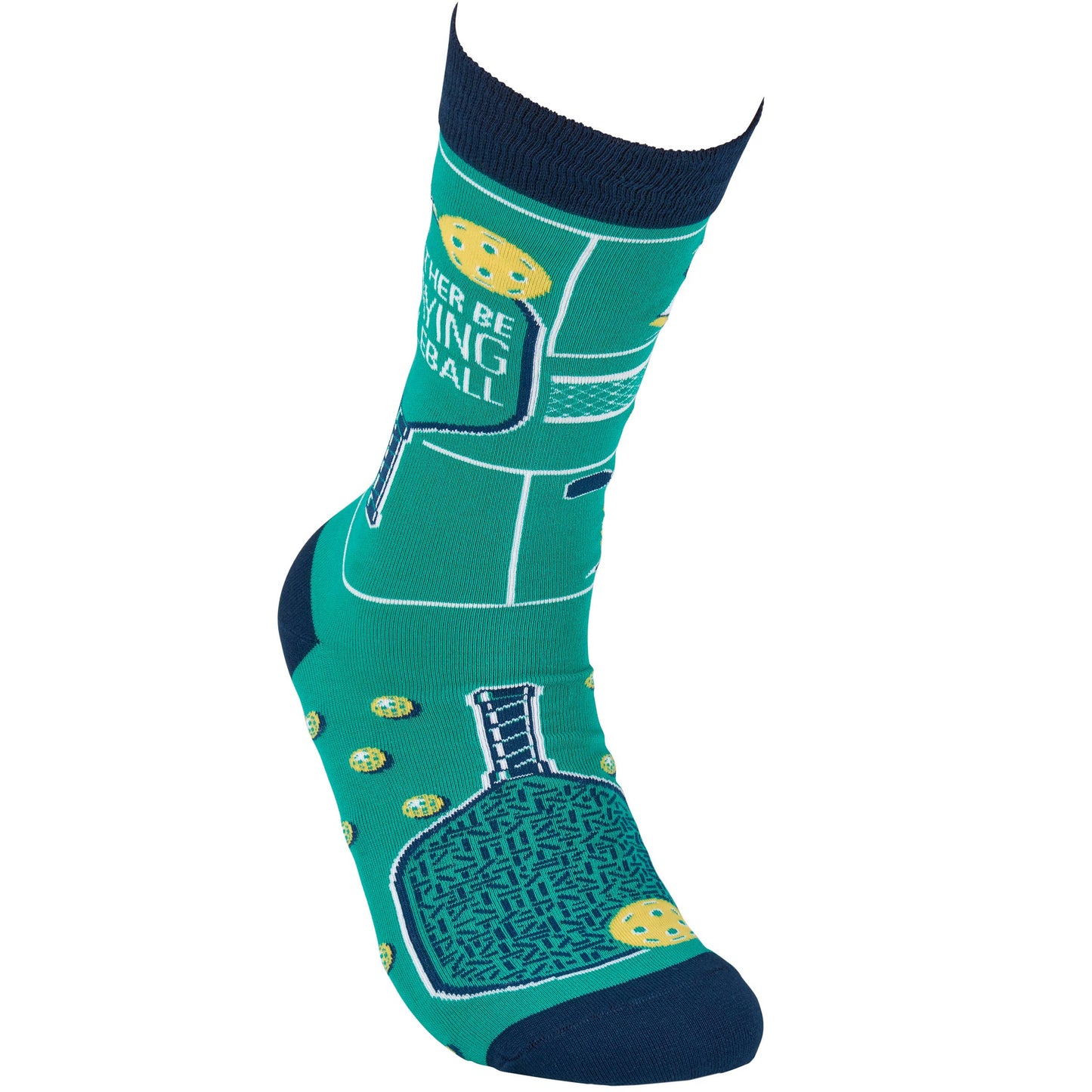 Socks Pickleball Court Design Colorful One Size Fits Most Gifts For Her