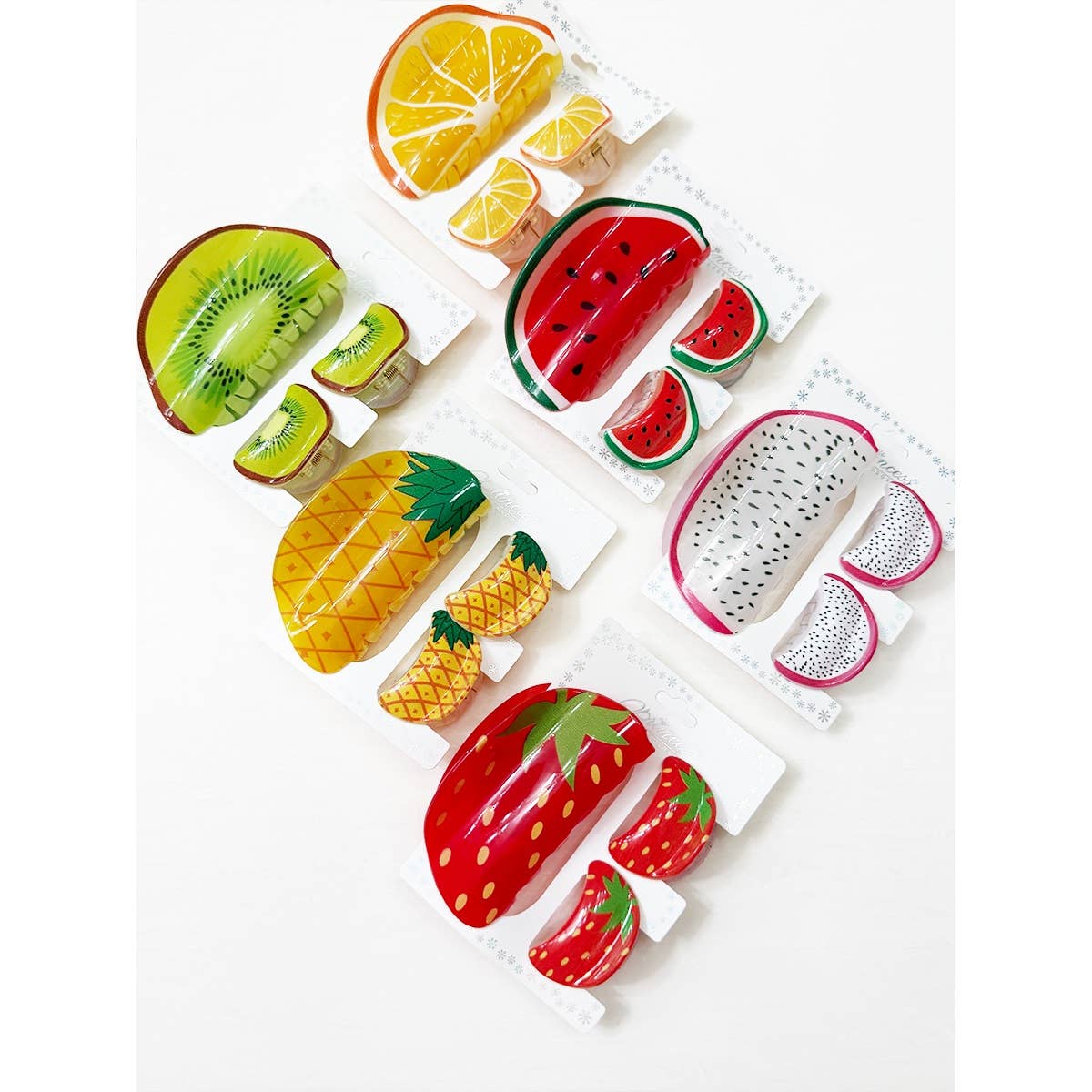 Hair Claw Clip Sets- Fruit Theme