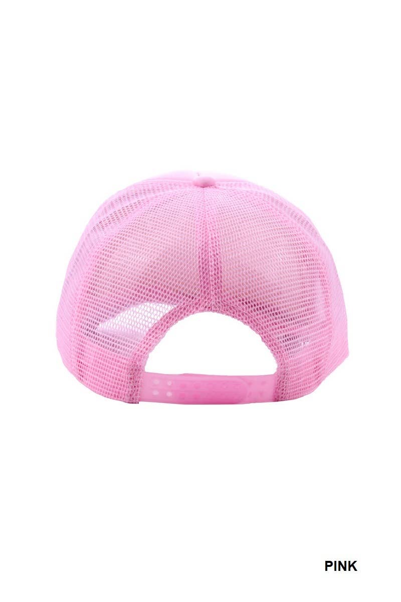 Trucker Cap With Mesh Back - Classic Design, Adjustable Snap, Breathable