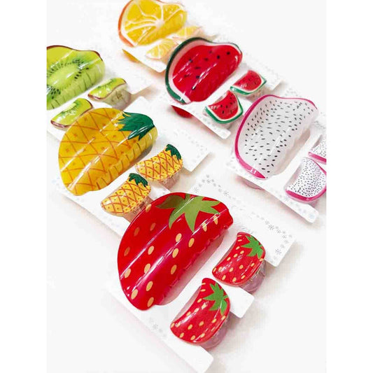 Hair Claw Clip Sets- Fruit Theme
