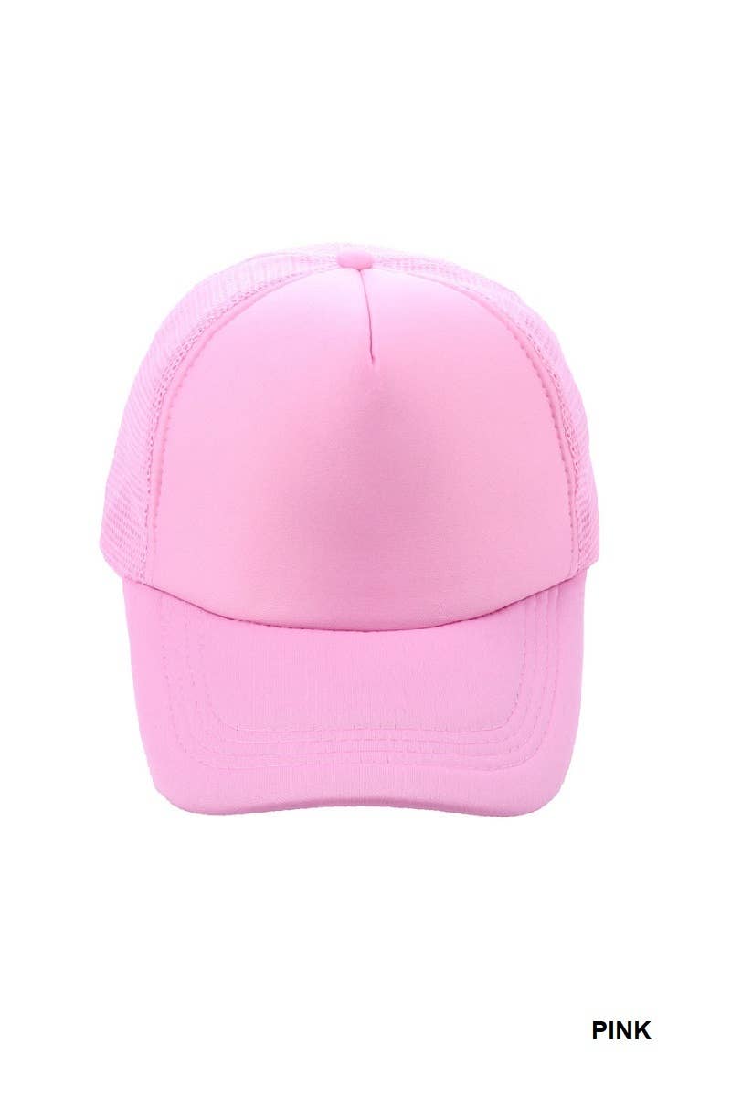 Trucker Cap With Mesh Back - Classic Design, Adjustable Snap, Breathable