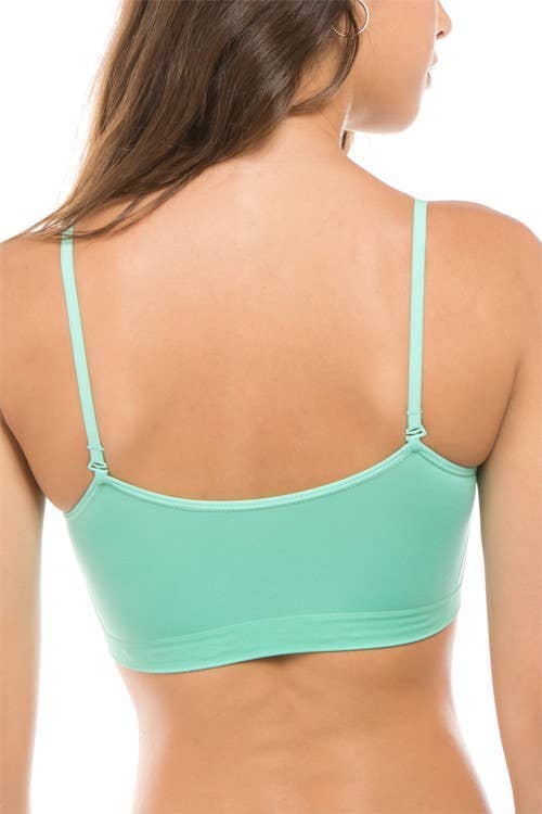 Faithful Fit Seamless Bralette With Removable Padding And Adjustable Straps