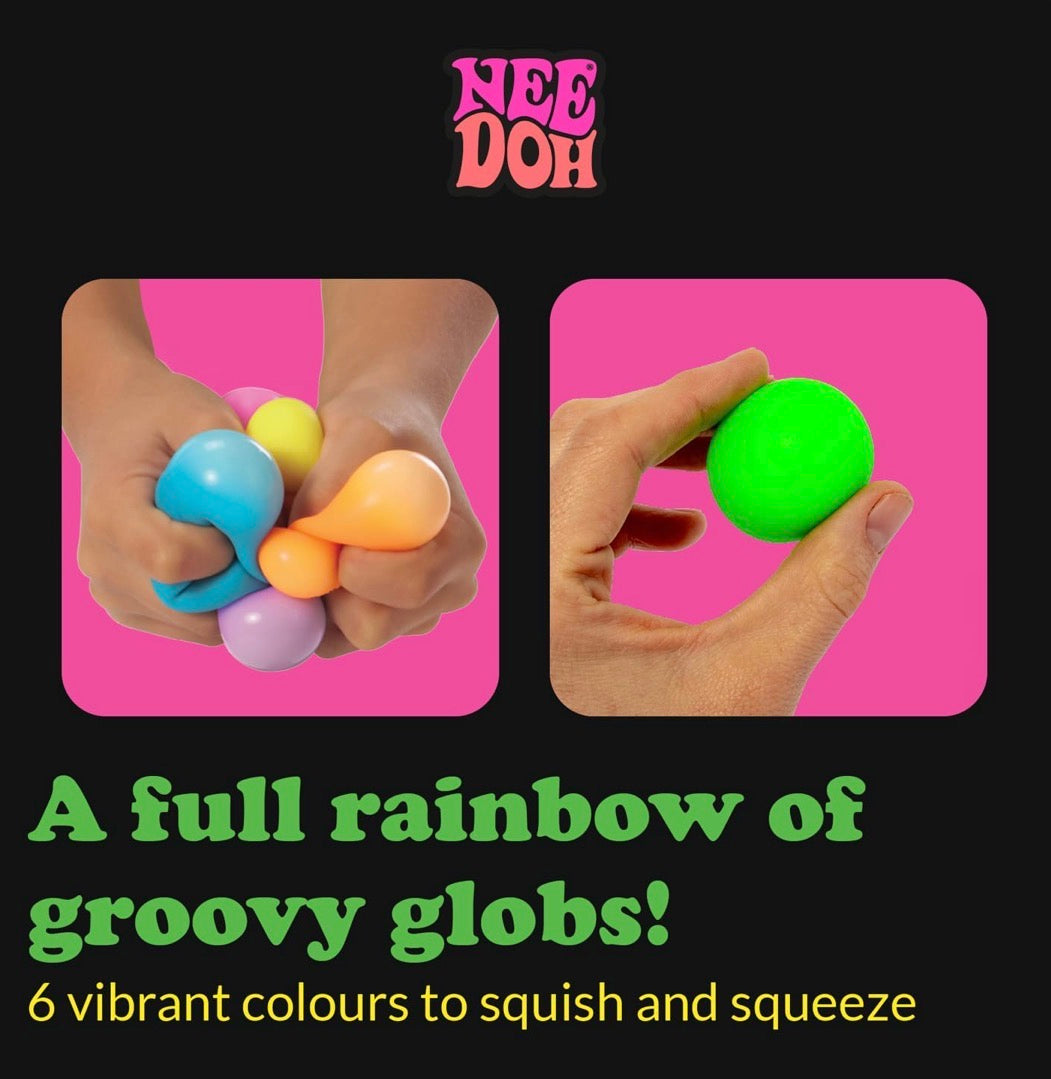 NeeDoh Rainboh Teenie | Contains 6 Mini Squish