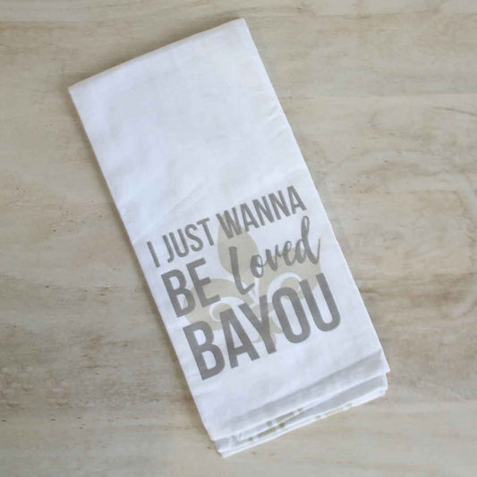 Hand Towel Be Loved Bayou White Taupe 20X28 Faith Based Gifts For Her