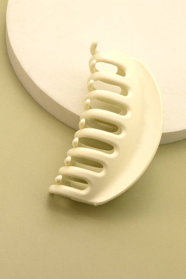 Hair Claw Clip Oversized Matte Half Moon Chic Non Slip Durable Accessory