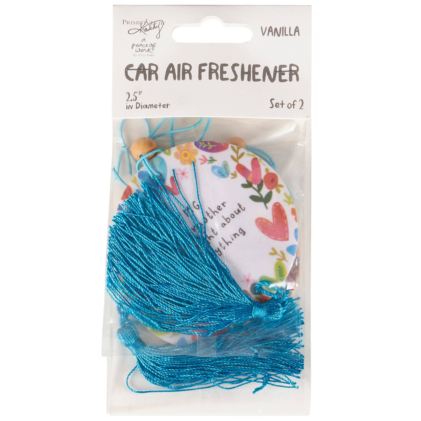 Soft Vanilla Air Freshener With Mom Quote Double Sided