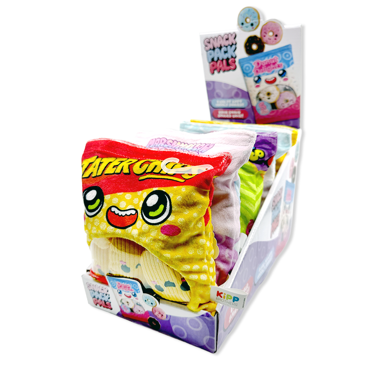 Snack Pack Pals Plush Toy Assortment For Couch Forts And Snack Time Snuggles