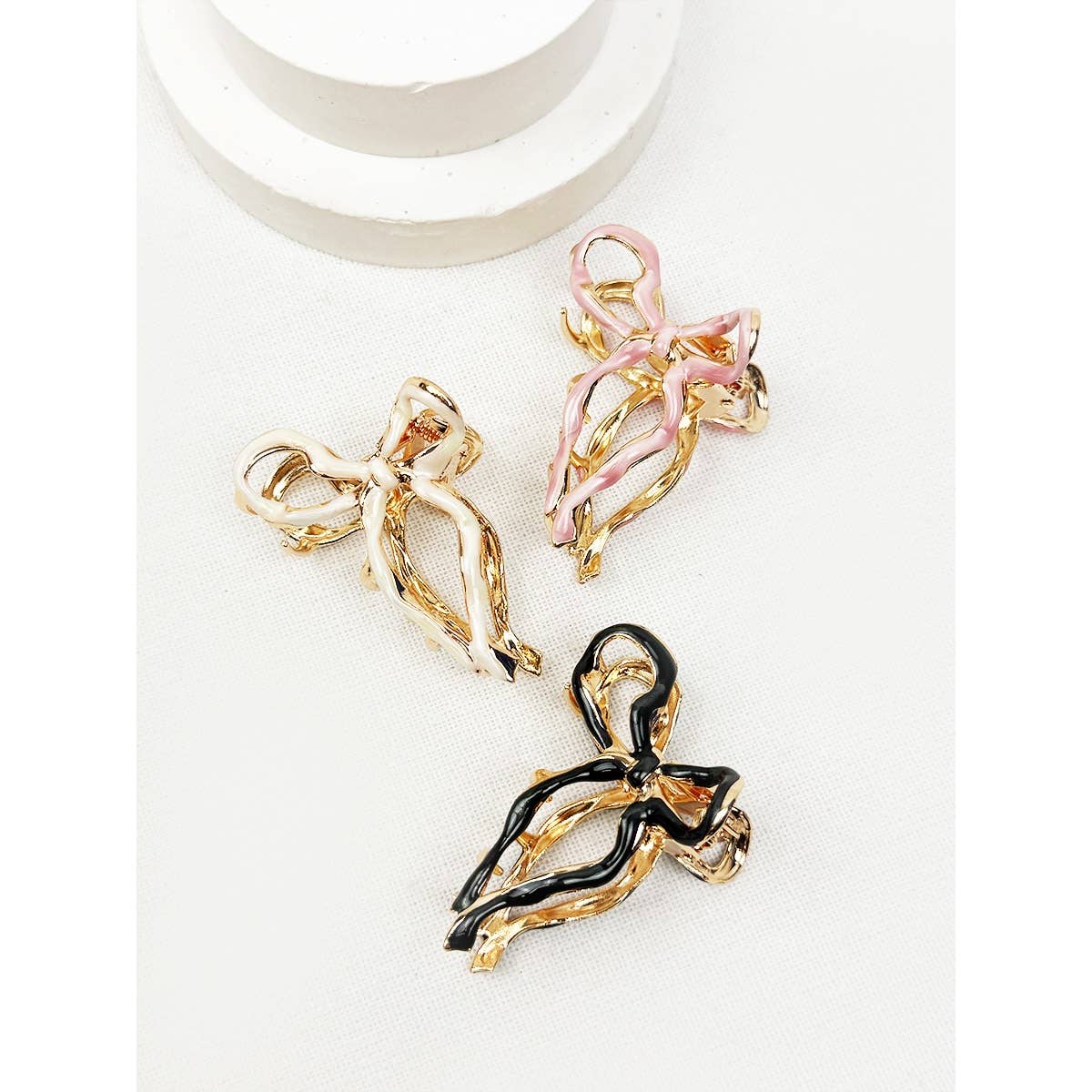 Claw Clip Bow Shape Mini Metal